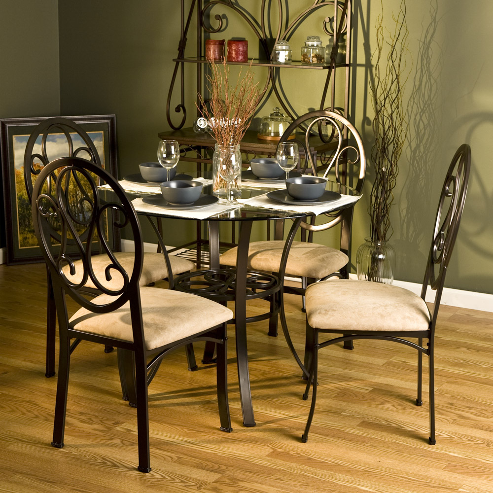 Luxury Tuscan Dining Table and Creative Glass Top For Your Dining Room 